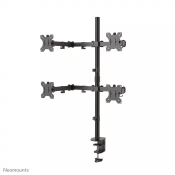 Braço de monitor Neomounts FPMA-D550D4 preto 13-32 polegadas, fixação/passagem de mesa, 6 kg, 33 cm (13 polegadas), 81,3 cm (32 polegadas), 100 x 100 mm, preto