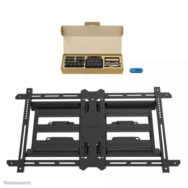 Suporte de parede para TV Neomounts WL40S-850BL18 43-86 polegadas - totalmente articulado - instalação rápida