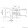 Suporte de parede para TV Neomounts WL40S-850BL18 43-86 polegadas - totalmente articulado - instalação rápida