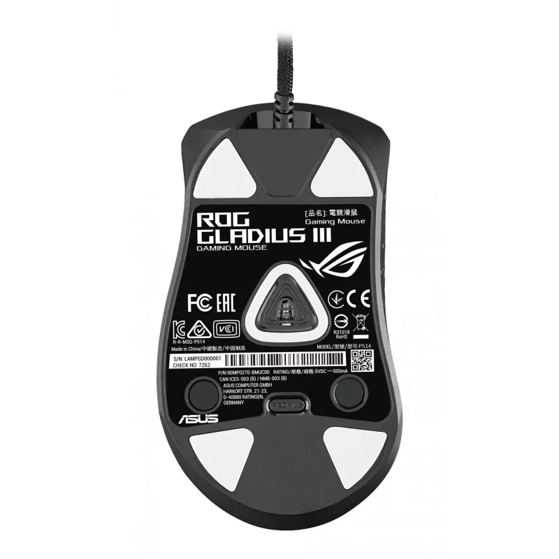 Rato ASUS ROG Gladius III gaming para destro USB Type-A ótico 19000 DPI