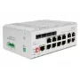 DIGITUS switch de rede Gigabit Ethernet PoE - 8 portas industrial, L2 gerido, 4 uplink SFP