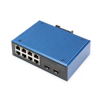 Switch não gerido DIGITUS DN-651147 Fast Ethernet 8+2 portas PoE 1 Gbit/s