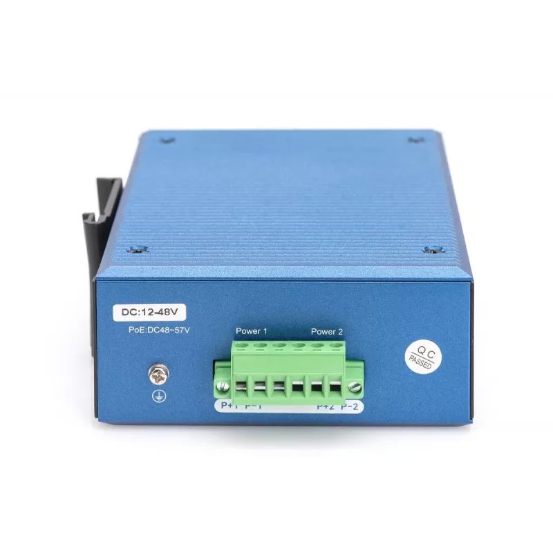 DIGITUS switch Gigabit Ethernet L2 gerido industrial 4+2 portas 4xGE RJ45 + 2 portas SFP