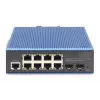 DIGITUS switch Gigabit Ethernet L2 gerido industrial 8+2 portas 8x GE RJ45 + 2 portas SFP