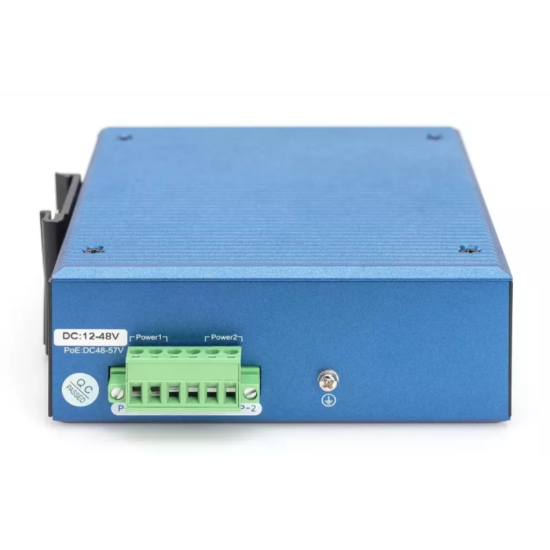 DIGITUS switch Ethernet PoE Gigabit L2 gerido industrial 8+2 portas 8xGE RJ45 + 2 portas SFP IEEE802.3at (30W)
