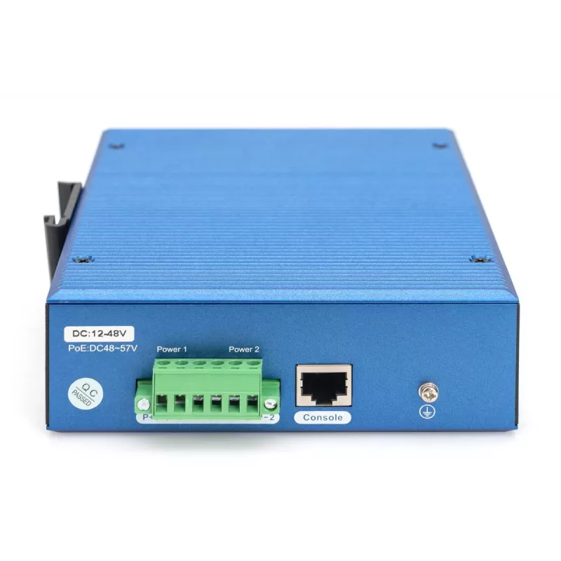 Switch industrial Digitus DN-651161 L3 gerido Gigabit PoE, 8+4 portas uplink 10G
