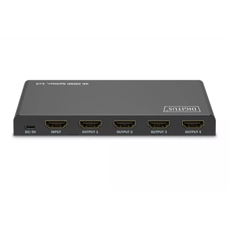DIGITUS splitter HDMI 1x4. 4K/60Hz HDCP 2.3. Controlo EDID