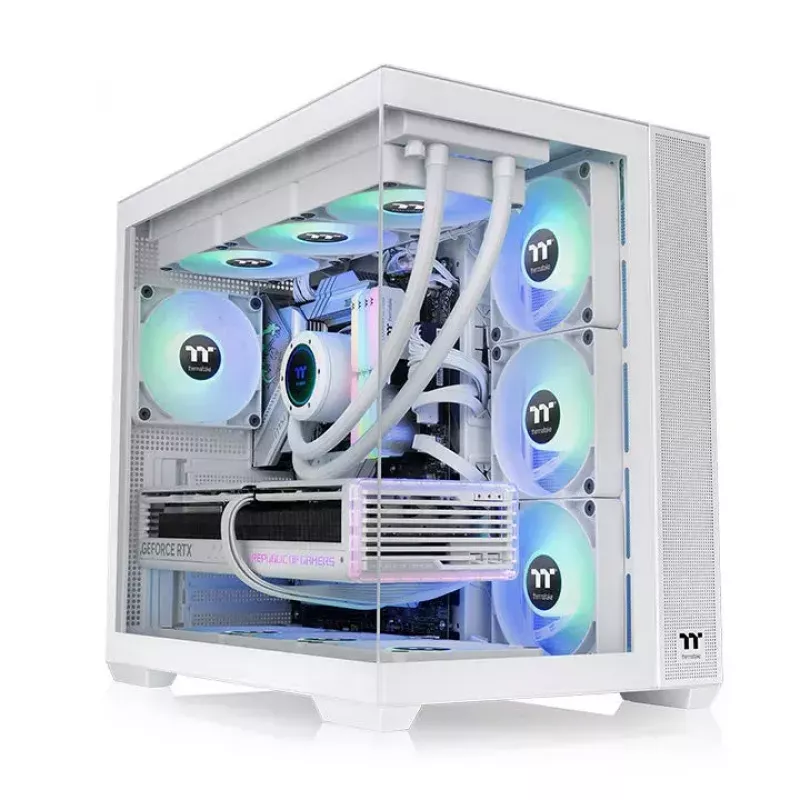 Caixa para PC Thermaltake View 380 TG ARGB Snow midi-tower branca