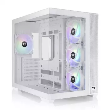 Caixa para PC Thermaltake View 380 TG ARGB Snow midi-tower branca