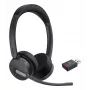 Yealink WH64 Hybrid Dual UC headset sem fios com arco de cabeça escritório/call center Micro-USB Bluetooth preto