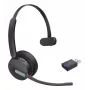Yealink WH64 Hybrid Mono UC headset sem fios com arco de cabeça escritório/call center Micro-USB Bluetooth preto