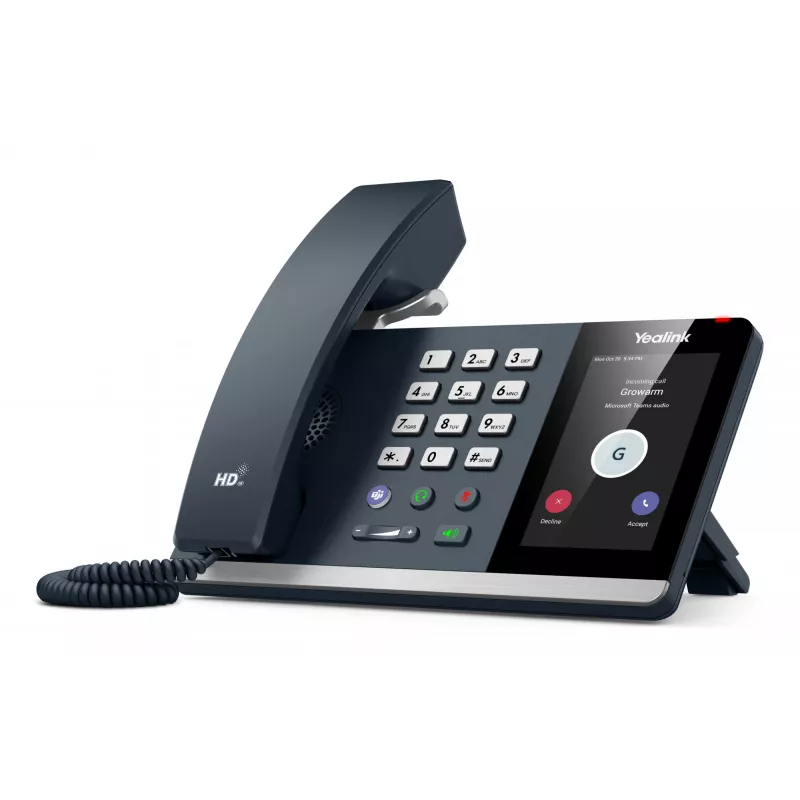 Yealink MP54 E2 Teams, telefone IP, cinzento, auscultador com fios, LCD, 10,2 cm (4 polegadas), 480 x 800 píxeis