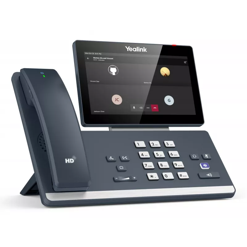 Yealink MP58-WH E2 Teams, telefone IP, cinzento, auscultador com fios, LCD, 17,8 cm (7 polegadas), 1024 x 600 píxeis