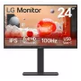 LG 24BA750-B monitor de computador 60,5 cm (23,8 polegadas) 1920 x 1080 píxeis Full HD LCD preto