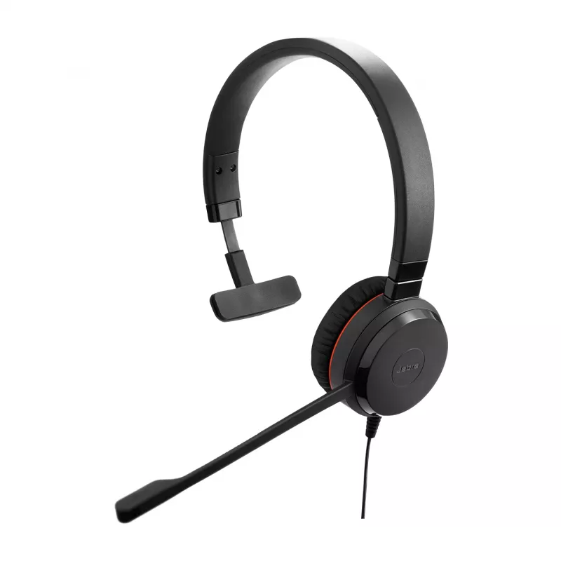 Jabra Evolve 20SE UC mono, com fio, Escritório/Call center, 150 - 7000 Hz, 142 g, Auscultador, preto