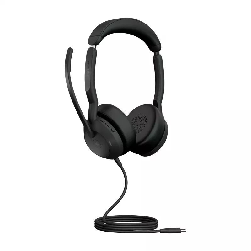 Jabra Evolve2 50 - USB-C MS estéreo, com fio, 20 - 20000 Hz, Escritório/Call center, 127 g, Auscultador, preto