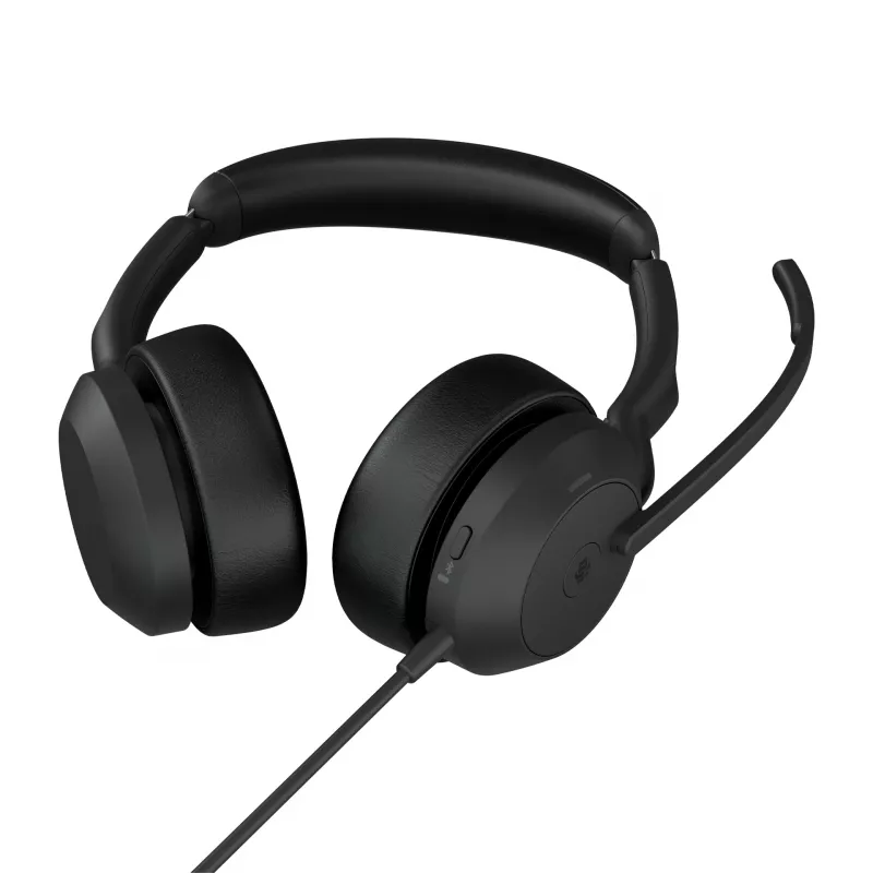Jabra Evolve2 50 - USB-C MS estéreo, com fio, 20 - 20000 Hz, Escritório/Call center, 127 g, Auscultador, preto
