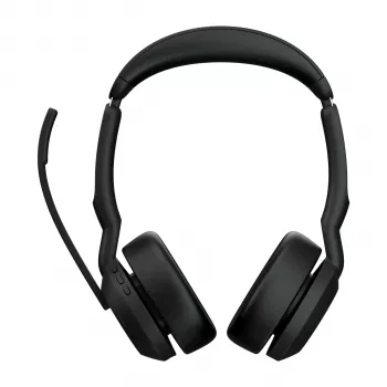 Jabra Evolve2 55 - Link380c UC estéreo, sem fios, Escritório/Call center, 20 - 20000 Hz, 130 g, Auscultador, preto