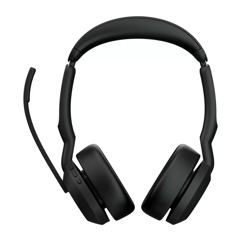 Jabra Evolve2 55 - Link380c UC estéreo, sem fios, Escritório/Call center, 20 - 20000 Hz, 130 g, Auscultador, preto