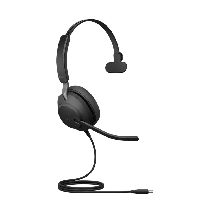 Jabra Evolve2 40 SE USB-C, UC Mono (incl. cabo de extensão)
