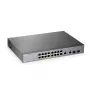 Zyxel GS1350-18HP-EU0101F Switch de rede Gerido L2 Gigabit Ethernet (10/100/1000) Power over Ethernet (PoE) cinzento