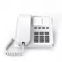 Telefone analógico Gigaset DESK 400 branco auscultador com fios 10 entradas na lista telefónica
