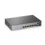 Switch de rede Zyxel GS1350-12HP-EU0101F gerido L2 Gigabit Ethernet (10/100/1000) Power over Ethernet (PoE) cinzento