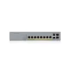 Switch de rede Zyxel GS1350-12HP-EU0101F gerido L2 Gigabit Ethernet (10/100/1000) Power over Ethernet (PoE) cinzento