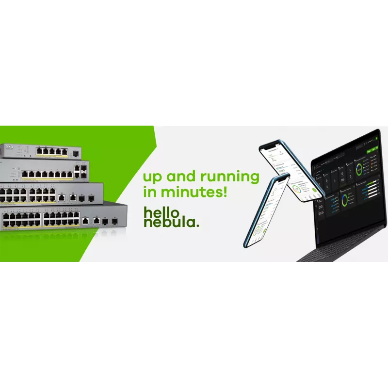 Switch de rede Zyxel GS1350-12HP-EU0101F gerido L2 Gigabit Ethernet (10/100/1000) Power over Ethernet (PoE) cinzento