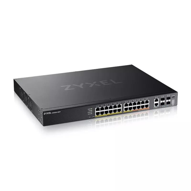 Zyxel XGS2220-30HP gerido L3 Gigabit Ethernet (10/100/1000) Power over Ethernet (PoE) preto
