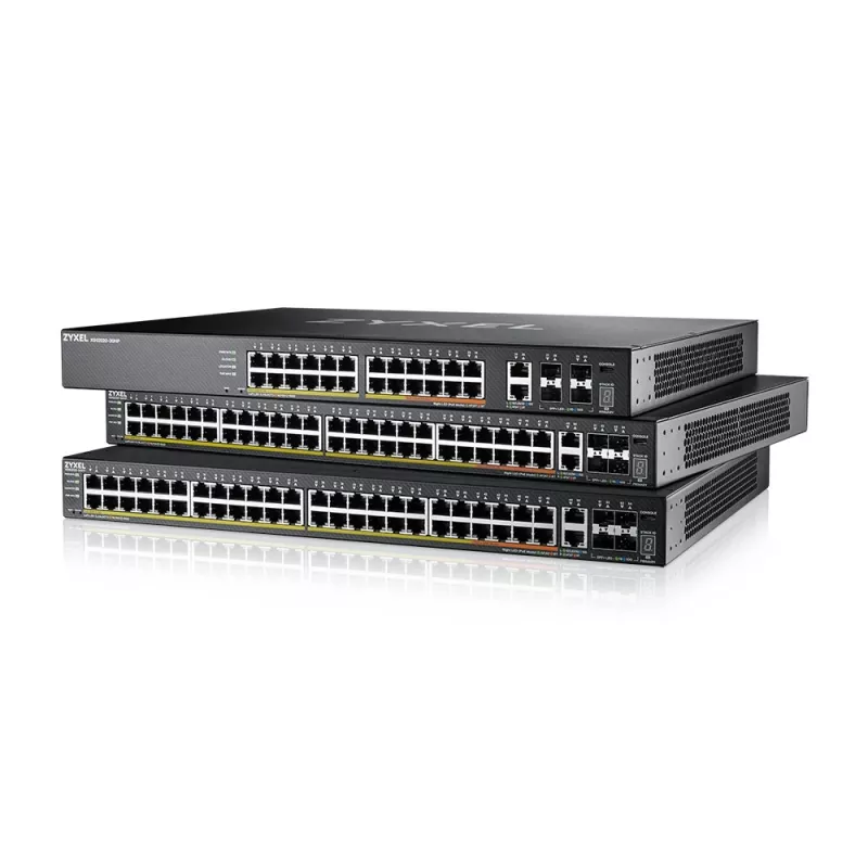 Zyxel XGS2220-30HP gerido L3 Gigabit Ethernet (10/100/1000) Power over Ethernet (PoE) preto