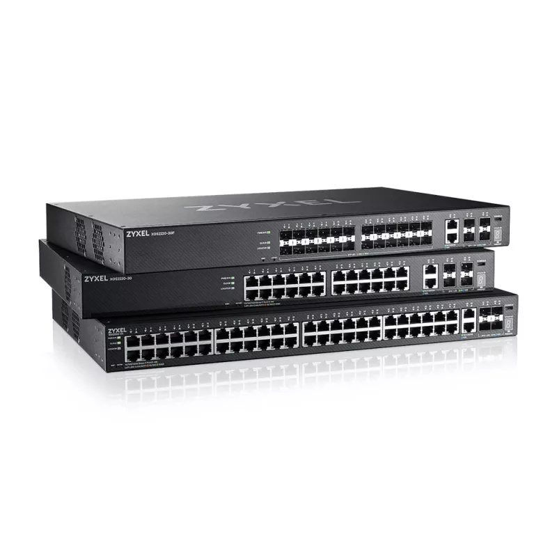 Switch gerido Zyxel XGS2220-30F L3 24 SFP 4 SFP+ 168 Gbit/s