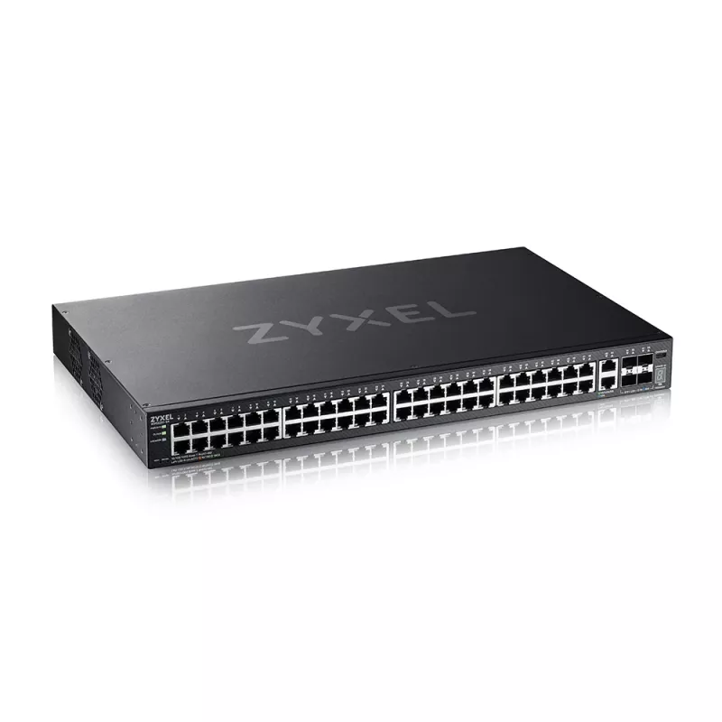 Switch gerido L3 Zyxel XGS2220-54 48 portas Gigabit Ethernet 216 Gbit/s