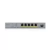 Switch de rede Zyxel GS1350-6HP-EU0101F gerido L2 Gigabit Ethernet (10/100/1000) Power over Ethernet (PoE) cinzento