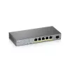 Switch de rede Zyxel GS1350-6HP-EU0101F gerido L2 Gigabit Ethernet (10/100/1000) Power over Ethernet (PoE) cinzento