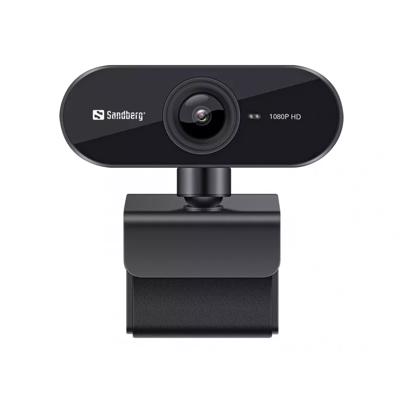 Webcam USB Sandberg Flex 1080P HD, 2 MP, 1920 x 1080 píxeis, Full HD, 30 fps, USB, preto
