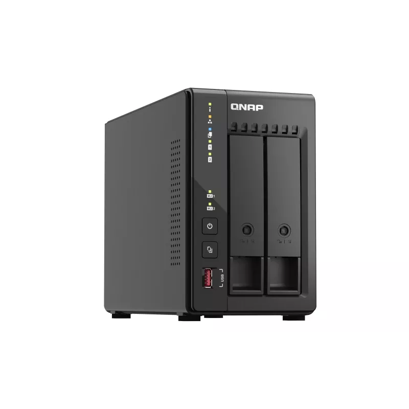 QNAP TS-253E NAS Torre Intel® Celeron® J6412 8 GB 0 TB QNAP QTS preto