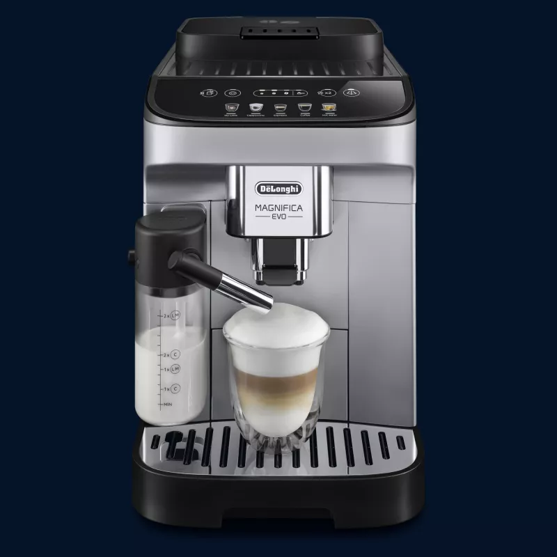 Máquina de café expresso De’Longhi Magnifica ECAM 290.61.SB — automática, depósito de água de 1,8 l, controlo tátil, 1450 W, prateado