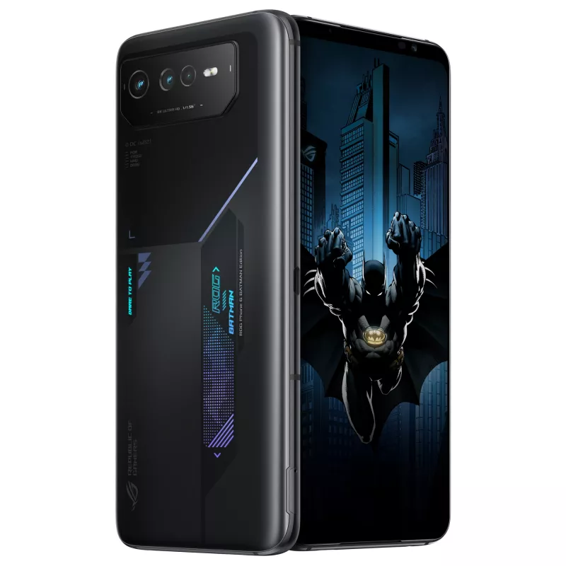 ASUS ROG Phone 6D Batman Edition, 12 GB/256 GB, 6,78 polegadas, Night Black
