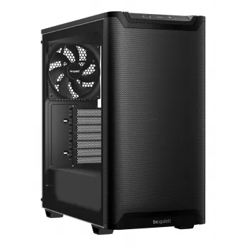Caixa de PC bequiet! PURE BASE 501 Airflow Window MIDI Tower — ATX, vidro temperado, suporte 3x140/240 mm, 2x3,5 polegadas + 5x2,5 polegadas, USB-A x2, USB-C x1