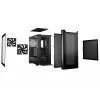 be quiet! PURE BASE 501 Airflow Window BGW74 caixa de PC Midi Tower, ATX, janela de vidro temperado, 2 ventoinhas PWM de 140 mm, radiador até 360 mm, 2x 3,5″ + 5x 2,5″, 2x USB 3.0, USB 3.2 Gen 2 Type-C, preta