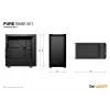 be quiet! PURE BASE 501 Airflow Window BGW74 caixa de PC Midi Tower, ATX, janela de vidro temperado, 2 ventoinhas PWM de 140 mm, radiador até 360 mm, 2x 3,5″ + 5x 2,5″, 2x USB 3.0, USB 3.2 Gen 2 Type-C, preta