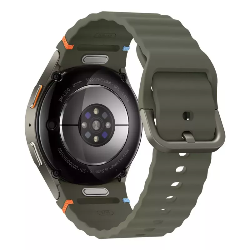 Samsung Galaxy Watch7 3,3 cm (1,3 polegadas) AMOLED 40 mm Digital 432 x 432 píxeis ecrã tátil Verde Wi-Fi GPS (satélite)