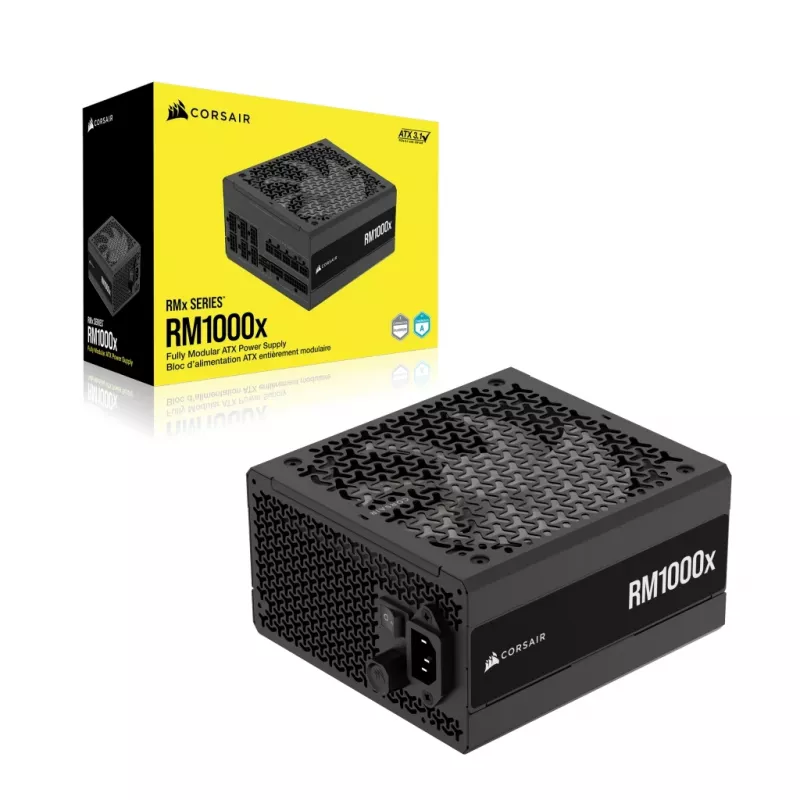 Fonte de alimentação CORSAIR - 1000W RMx Series RM1000x 24-Pin ATX Preto