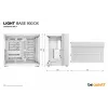 Caixa de PC be quiet! LIGHT BASE 900 DX Branco Full Tower — suporte ATX/EATX, painel lateral de vidro, Multi-RGB, GPU máx. 495 mm, altura do cooler da CPU 190 mm
