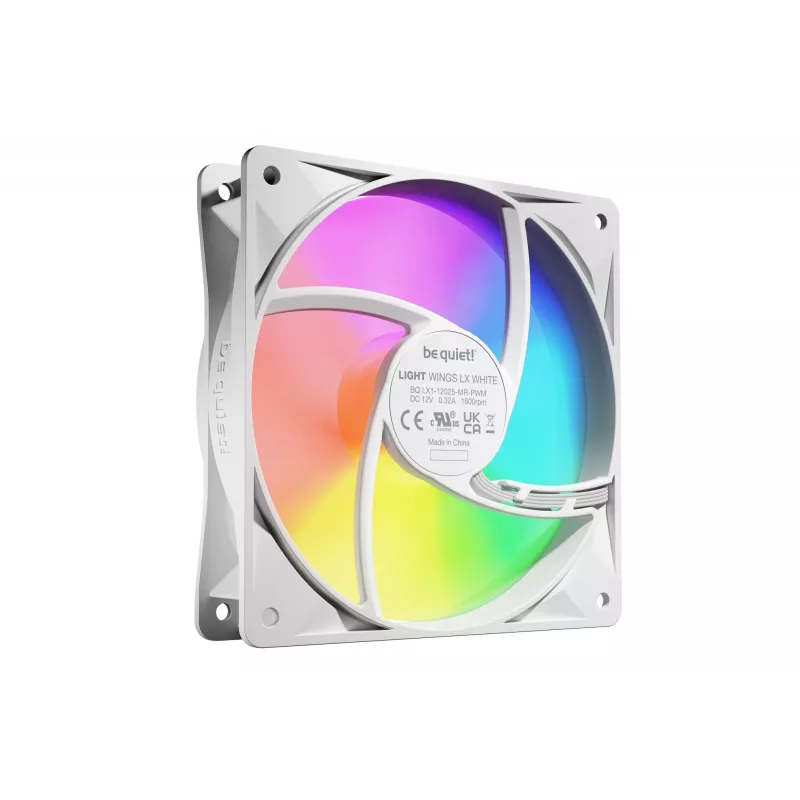 be quiet! LIGHT WINGS LX 120mm PWM pack de 3 Branco ventoinhas para caixa de computador 12 cm 3 unidades