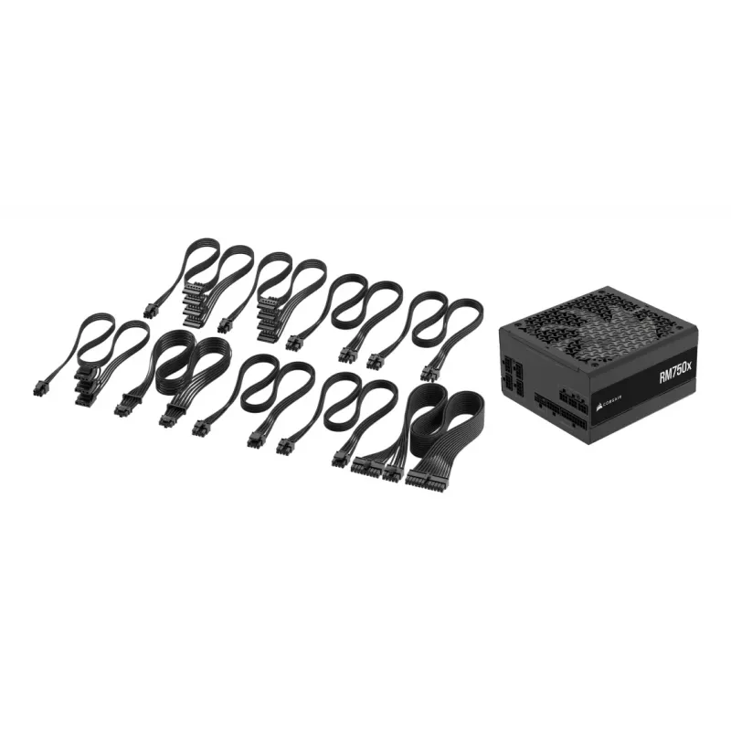 Fonte de alimentação CORSAIR – 750 W RM750x 24-Pin ATX Preto