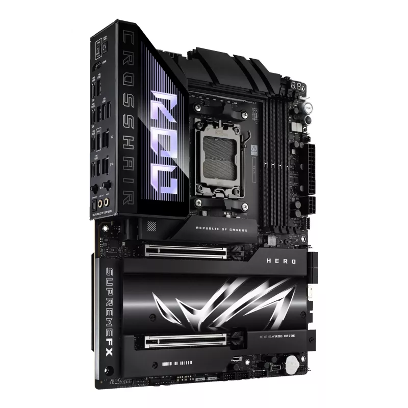 Motherboard ASUS ROG CROSSHAIR X870E HERO — AMD X870E, Socket AM5, ATX, 4× DDR5 DIMM, 192 GB, Wi‑Fi 7, Bluetooth 5.4