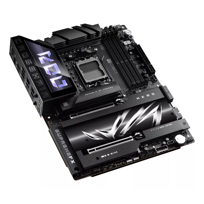 Motherboard ASUS ROG CROSSHAIR X870E HERO — AMD X870E, Socket AM5, ATX, 4× DDR5 DIMM, 192 GB, Wi‑Fi 7, Bluetooth 5.4