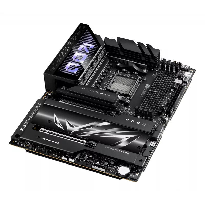 Motherboard ASUS ROG CROSSHAIR X870E HERO — AMD X870E, Socket AM5, ATX, 4× DDR5 DIMM, 192 GB, Wi‑Fi 7, Bluetooth 5.4